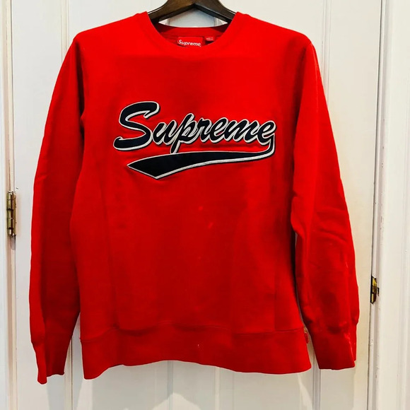 Authentic Supreme Men's Red Sweatshirt Size Medium - Picture 14 of 16